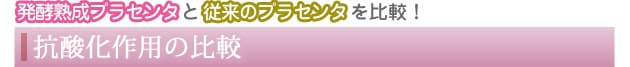 抗酸化作用の比較